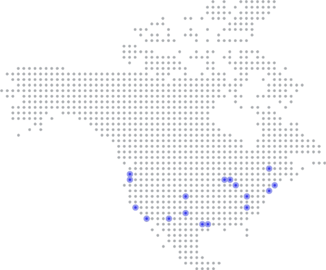 North America Facilities Map